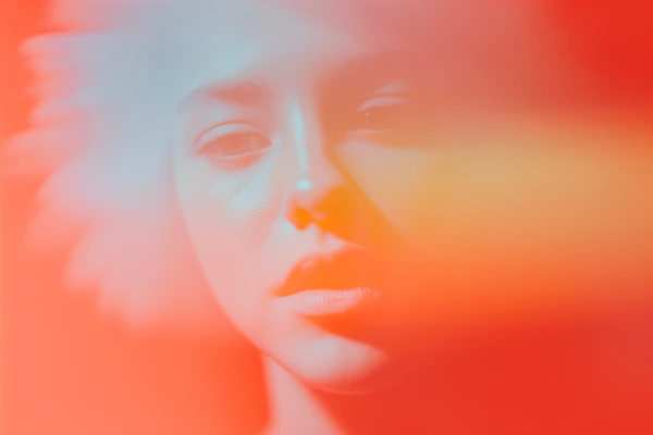 Dreamy Gradient Portrait