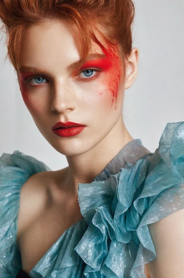 Artistic Red-Haired Portrait