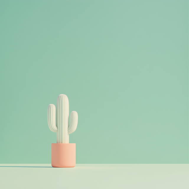 Stylized Cactus Illustration