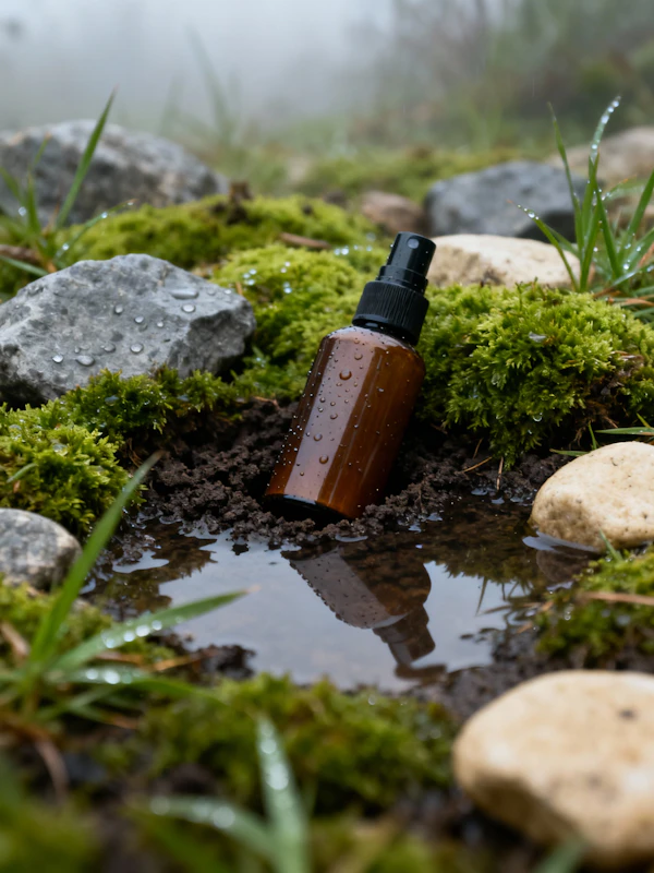 Serene Bottle Scene
