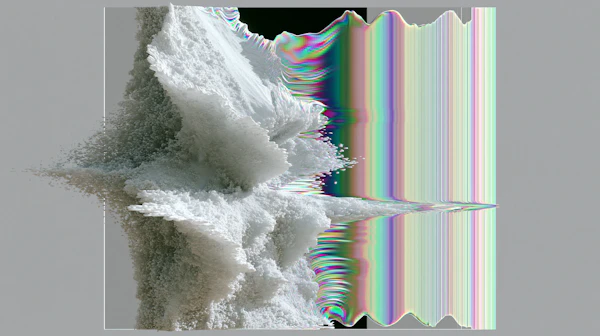Abstract Snow and Waves