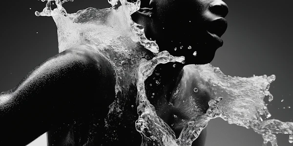 Dynamic Water Motion Portrait