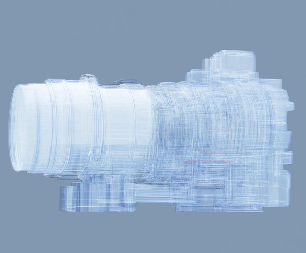 Wireframe Camera Lens