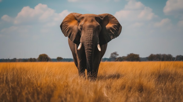 Majestic Solitary Elephant