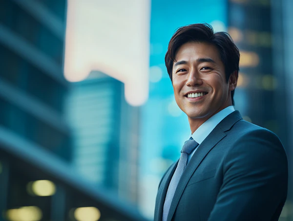 Businessman in Urban Environment