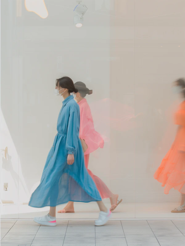 Woman in Blue Indoors