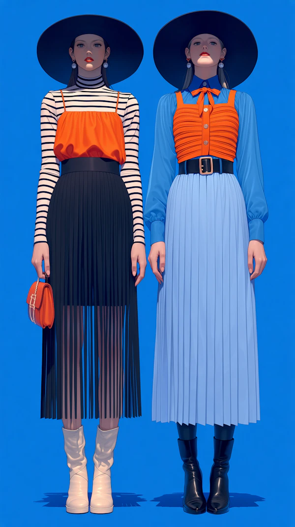 Fashion Duo in Blue
