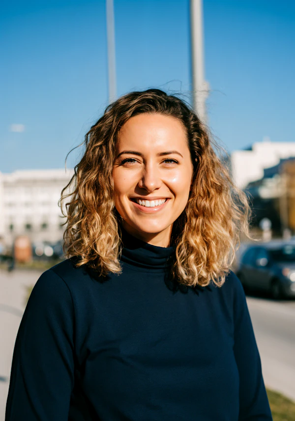 Smiling Woman Outdoors