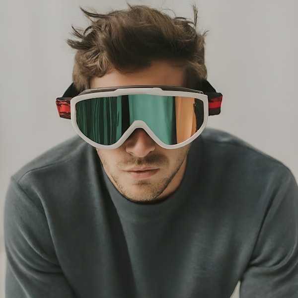 Man with Ski Goggles