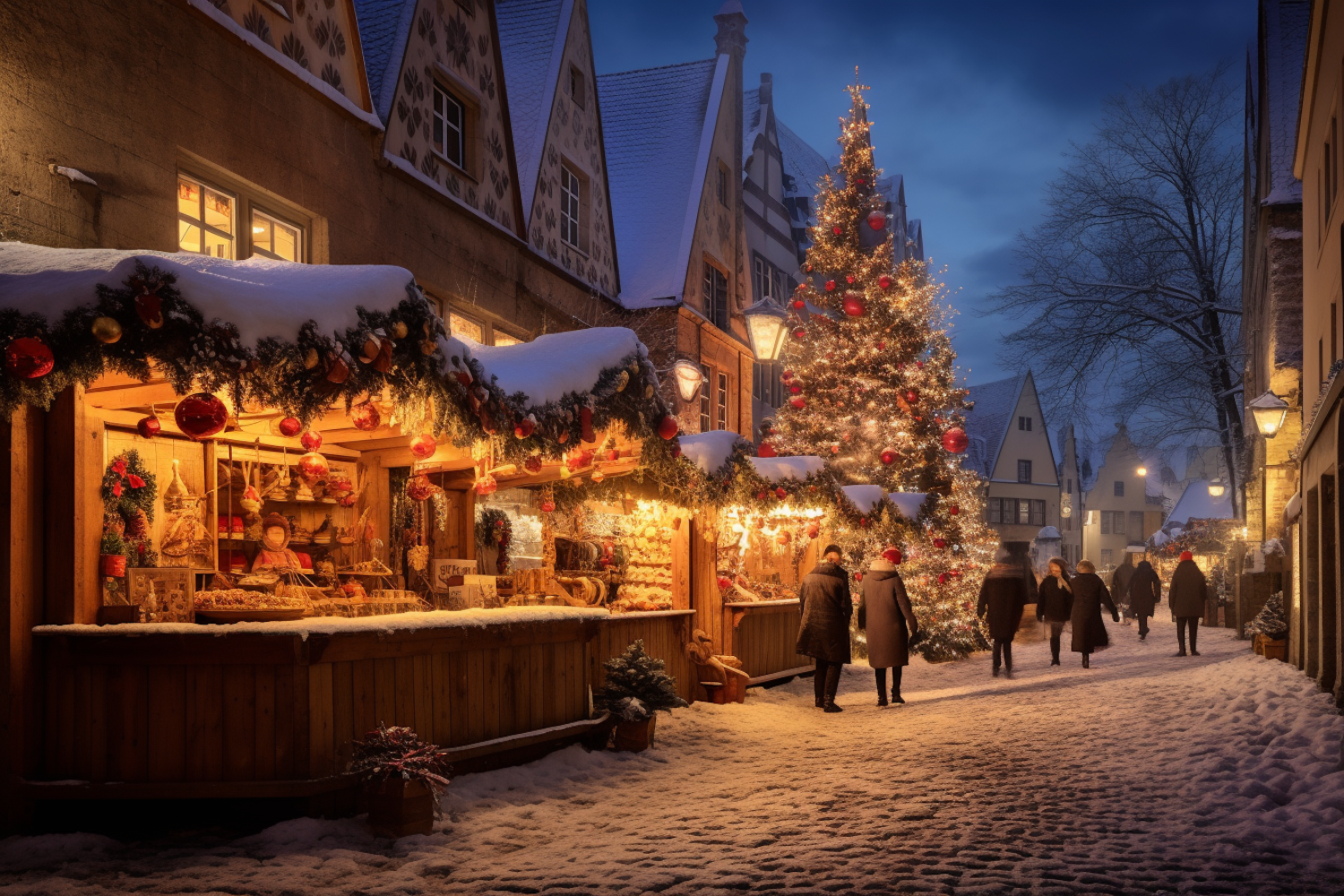 Traditional European Christmas Market