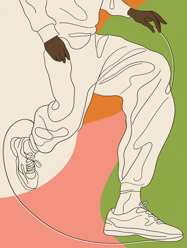 Jumping Rope Line Art