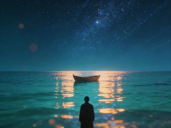 Moonlit Ocean Serenity