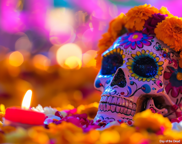 Day of the Dead Celebration Skull