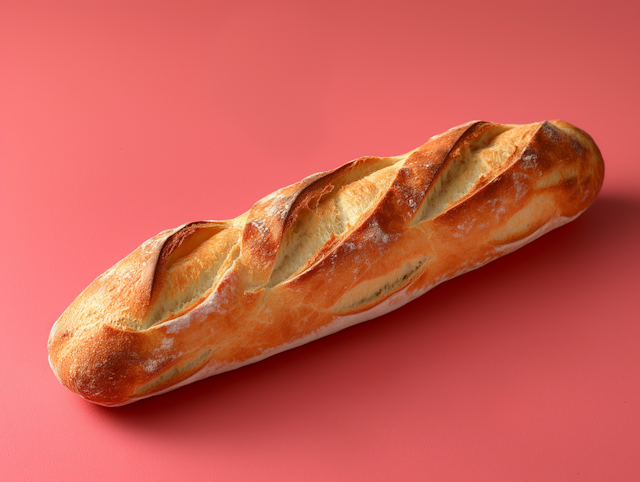 Artisanal Golden-Brown Baguette