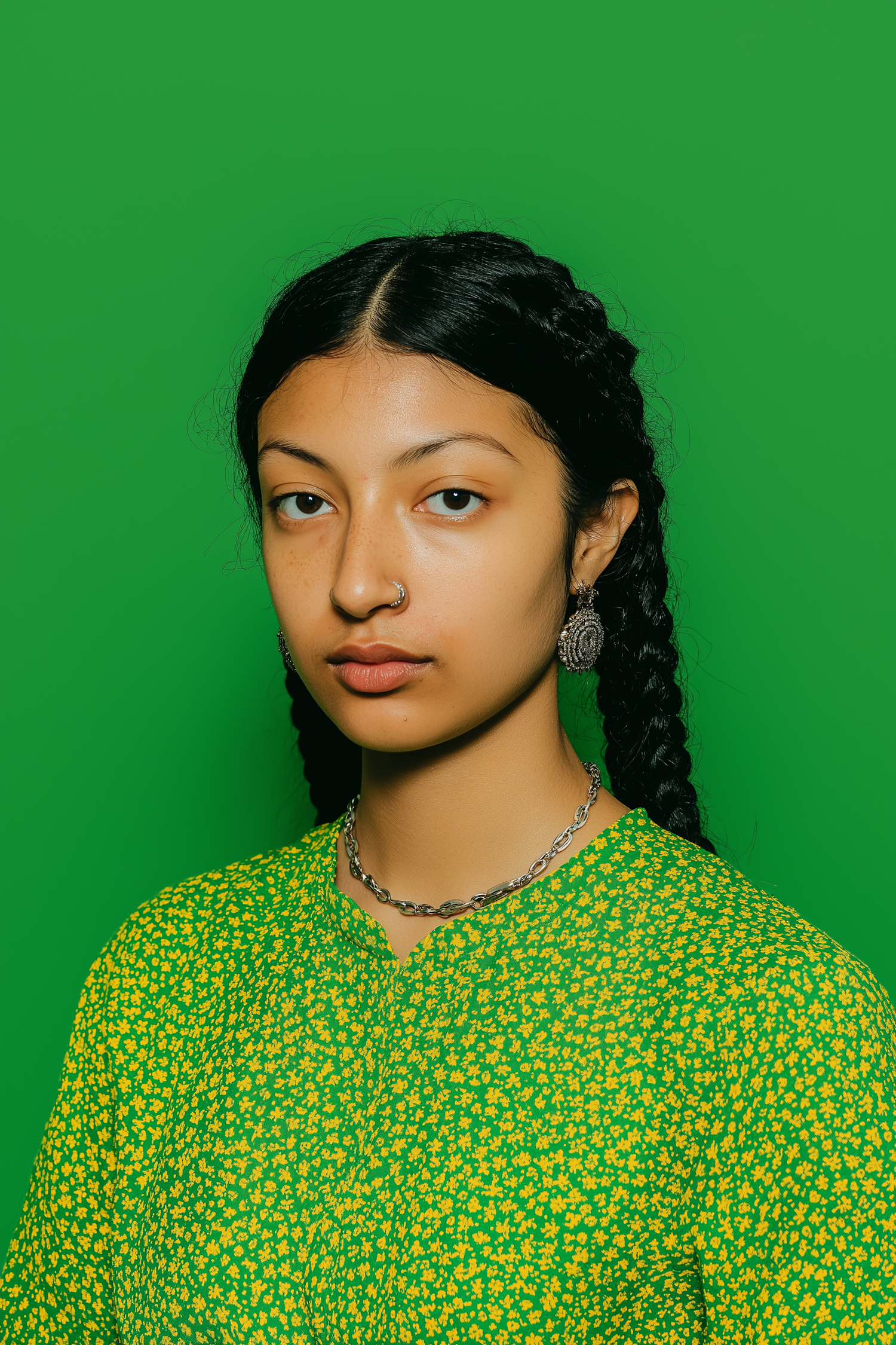 Serene Green Portrait