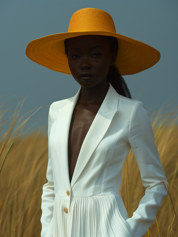 Elegant Woman in a Field