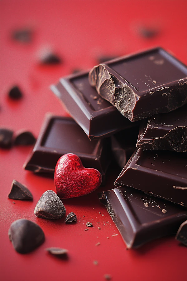 Dark Chocolate and Heart