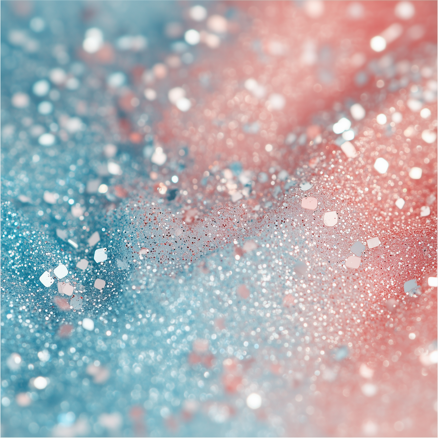 Close-up of Glitter Particles