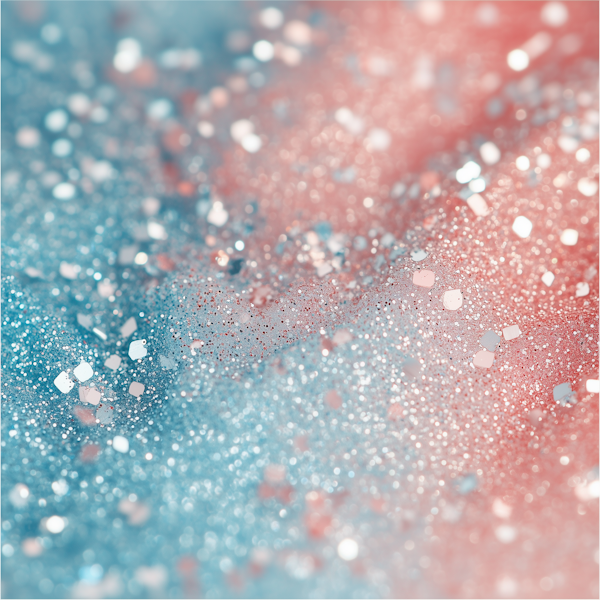 Close-up of Glitter Particles