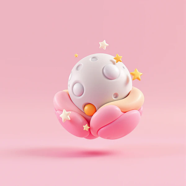 Dreamy Moon Illustration