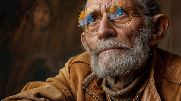 Reflective Elderly Man