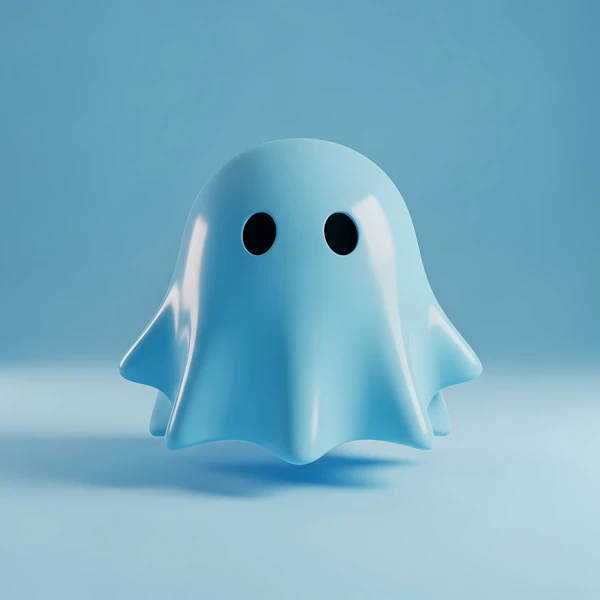 Glossy Blue Ghost
