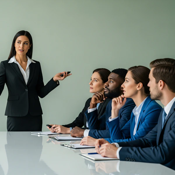 Professional Meeting Scene