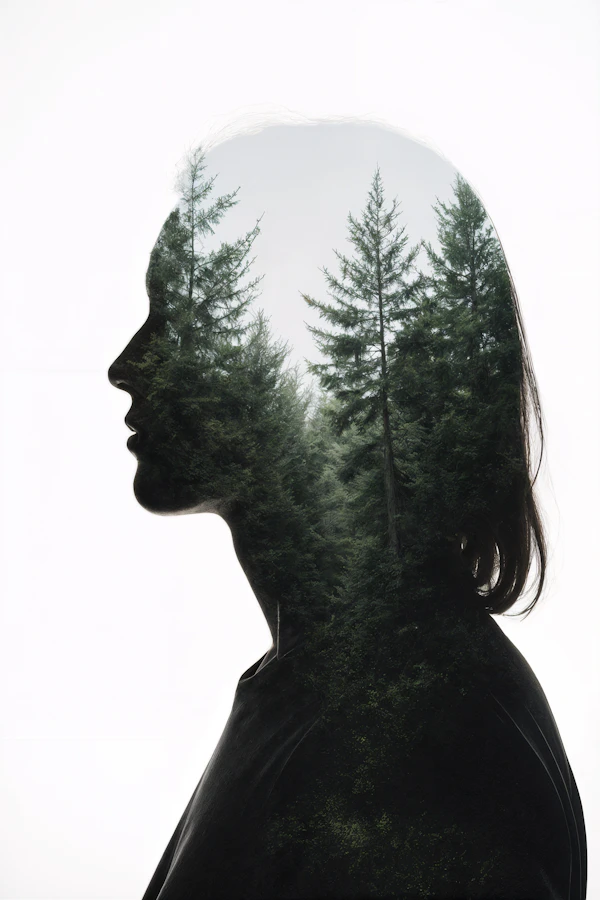 Double Exposure Silhouette