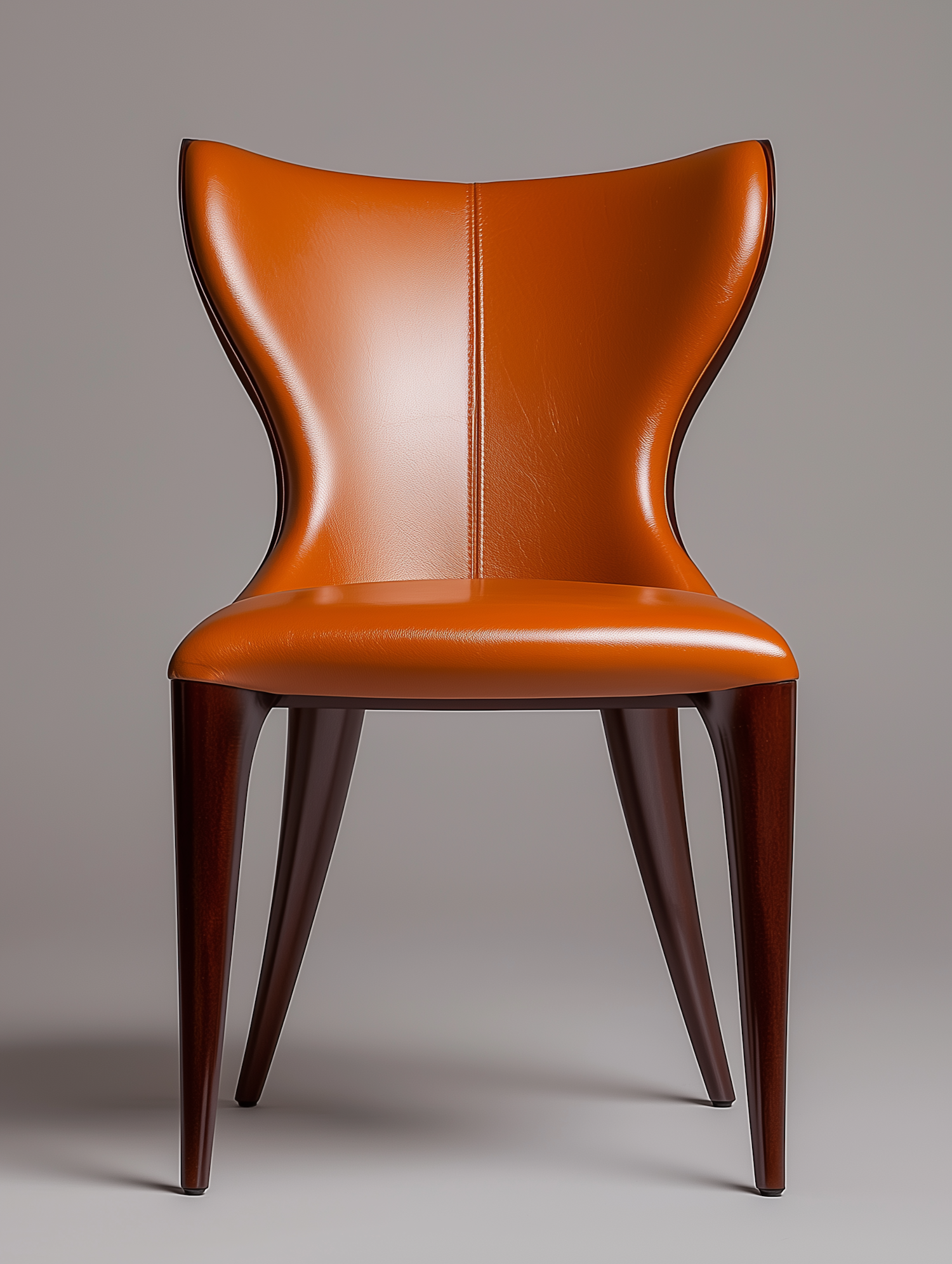 Modern Orange Leather Chair