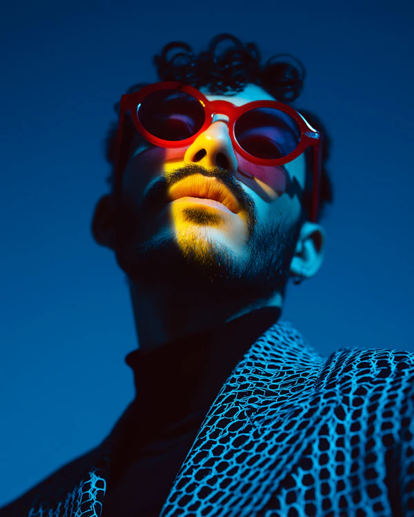 Bold Portrait with Red