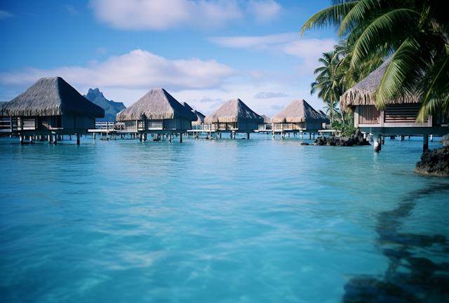 Serene Tropical Overwater Bungalow Resort