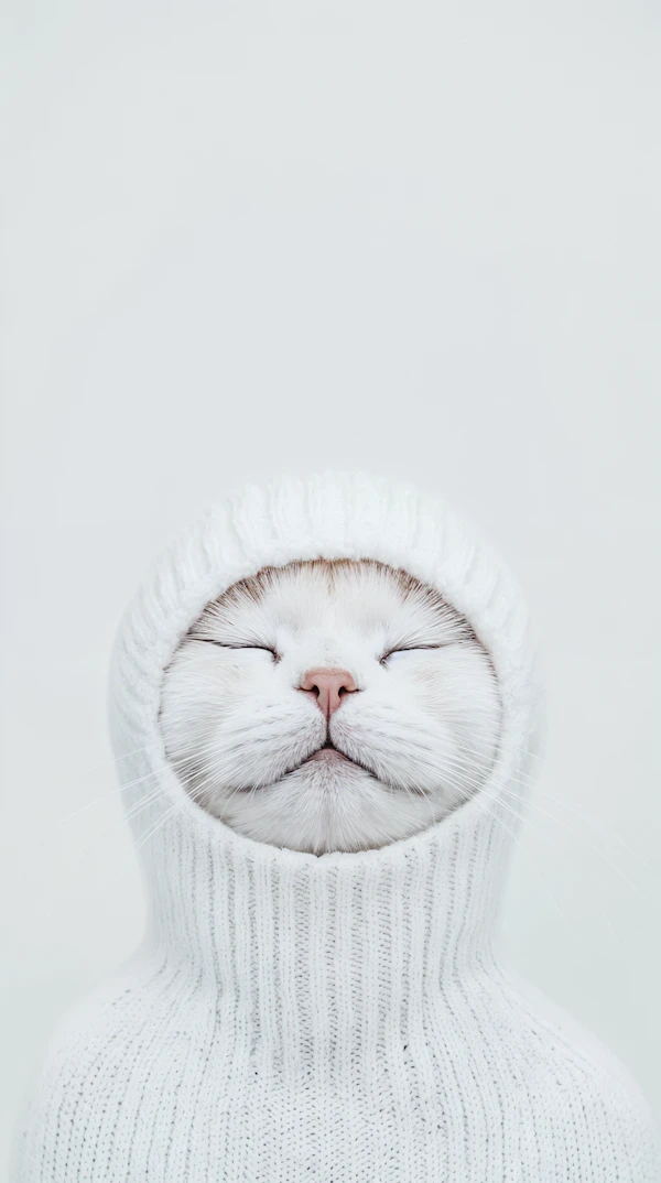 Cozy Cat in Sweater