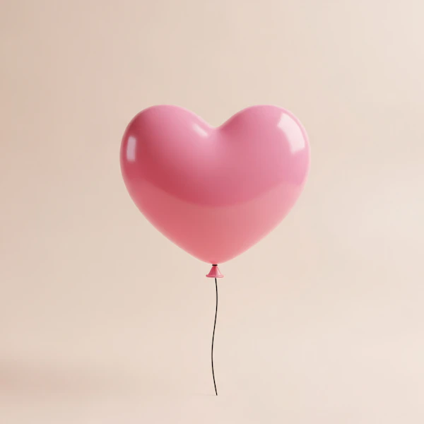 Pink Heart Balloon