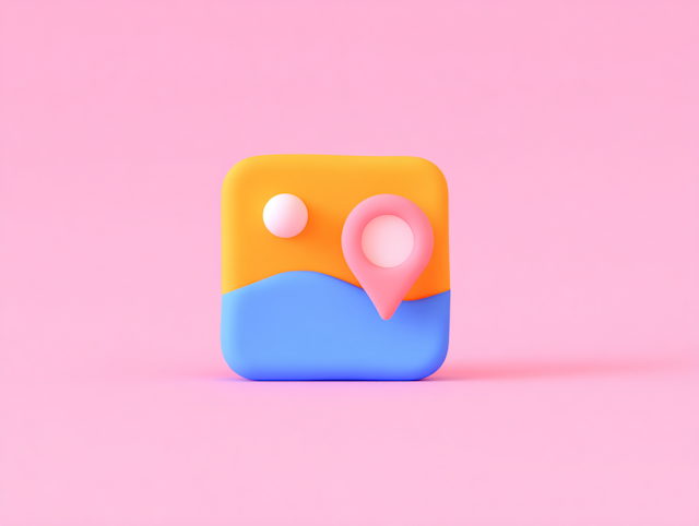 3D Map App Icon