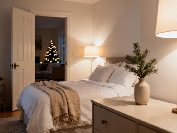 Cozy Festive Bedroom