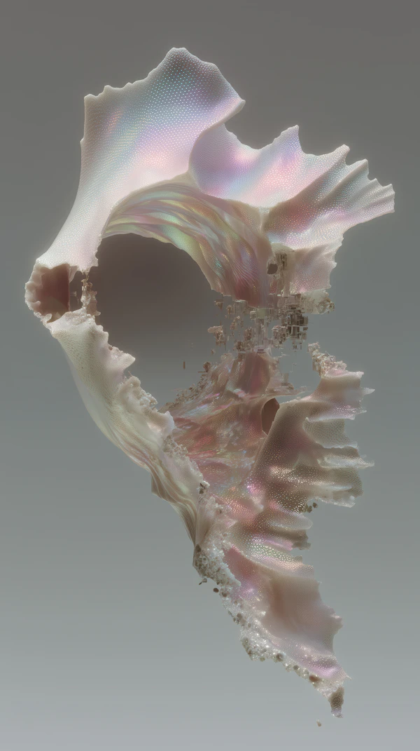 Iridescent Abstract Form
