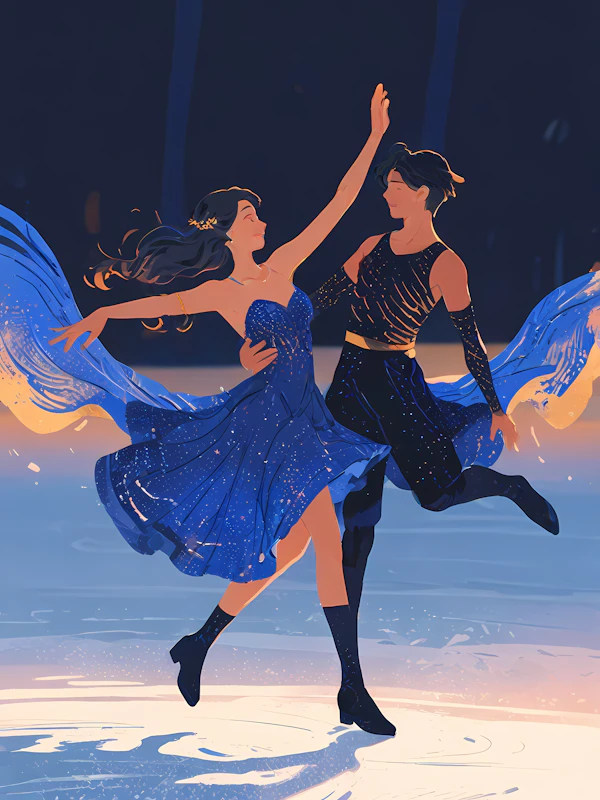 Couple Ice Skating