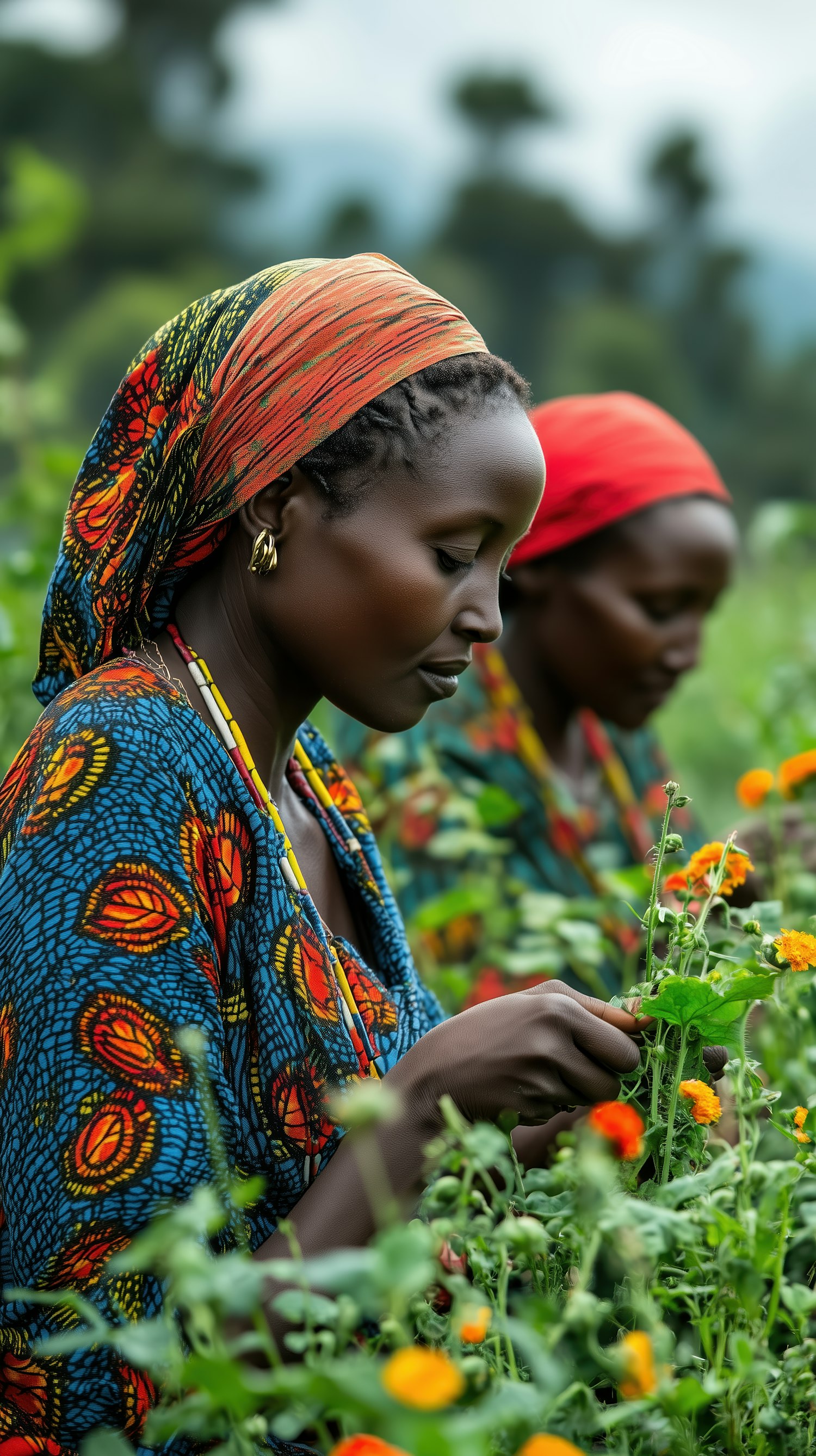 Women in Vibrant Field