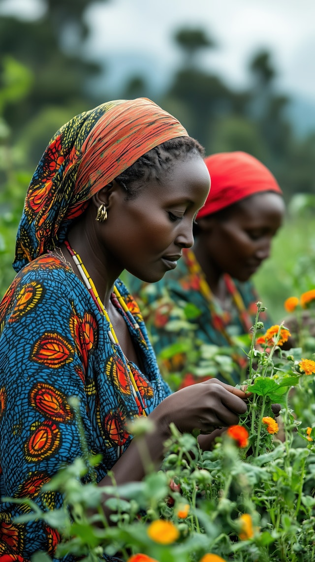 Women in Vibrant Field