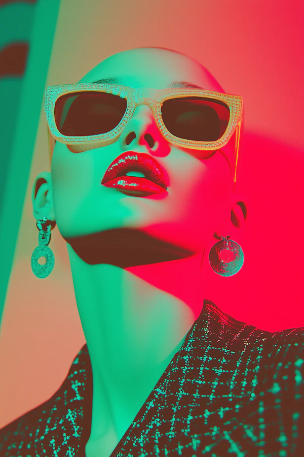 Futuristic Glam Portrait