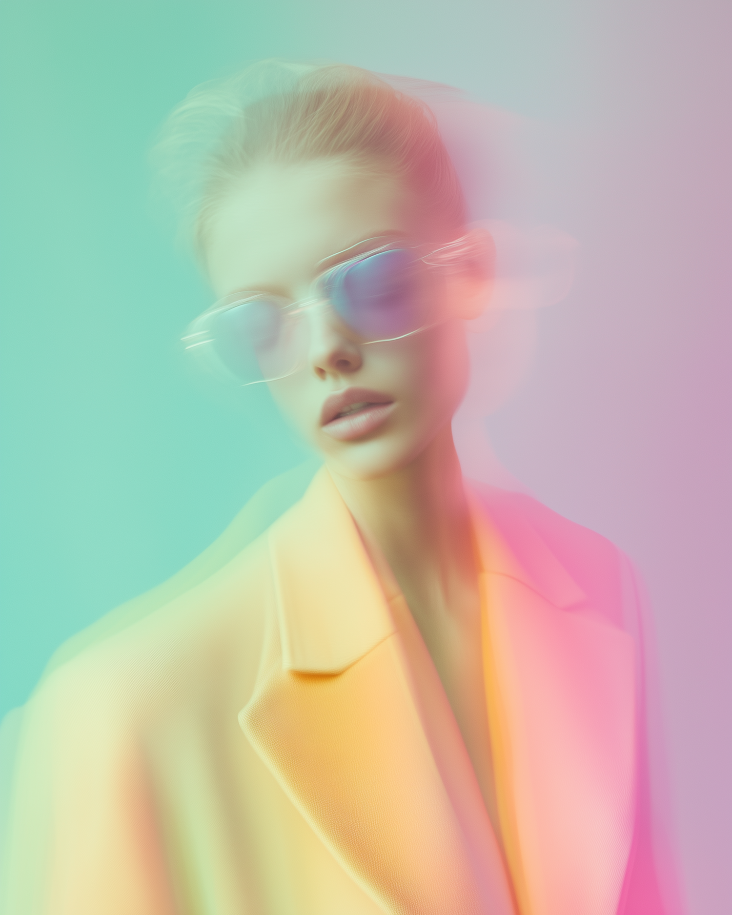 Ethereal Portrait with Pastel Hues