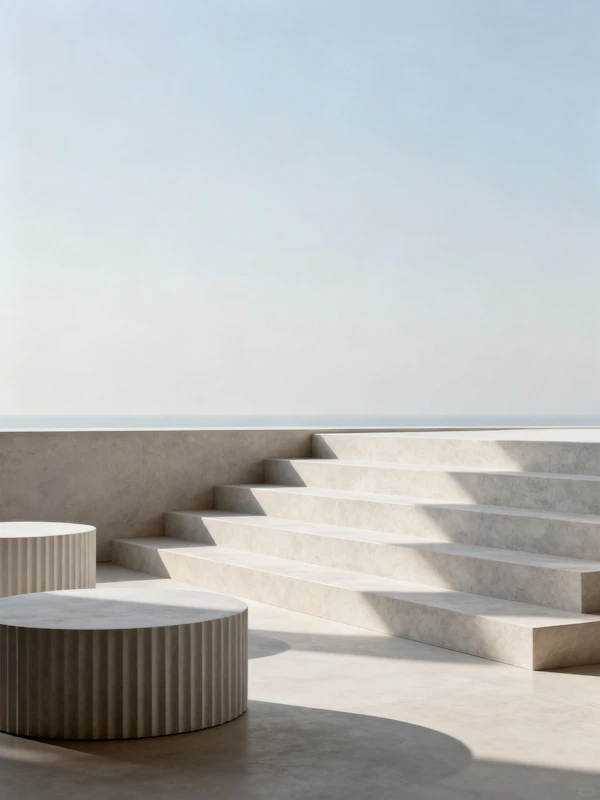 Minimalist Steps Scene