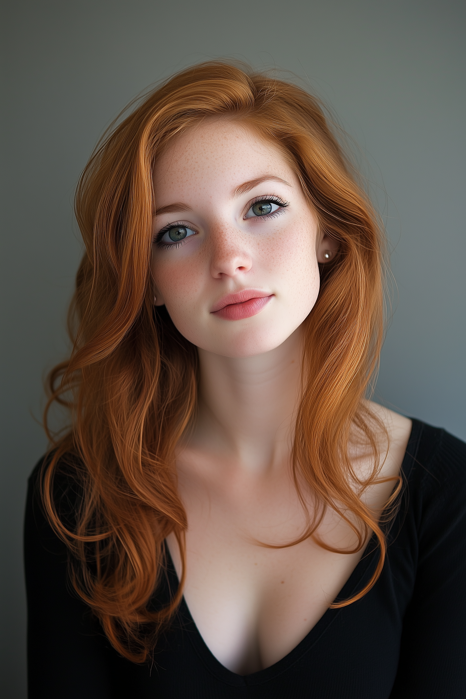 Portrait of a Young Woman with Red Hair