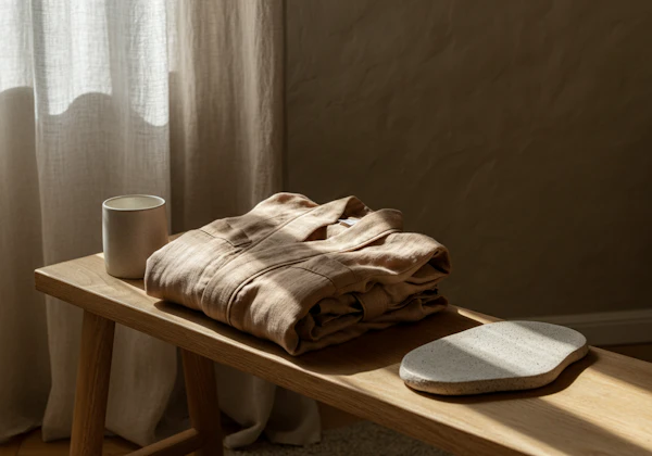 Minimalist Bench Scene