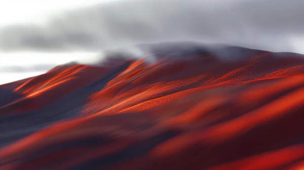 Surreal Red Landscape