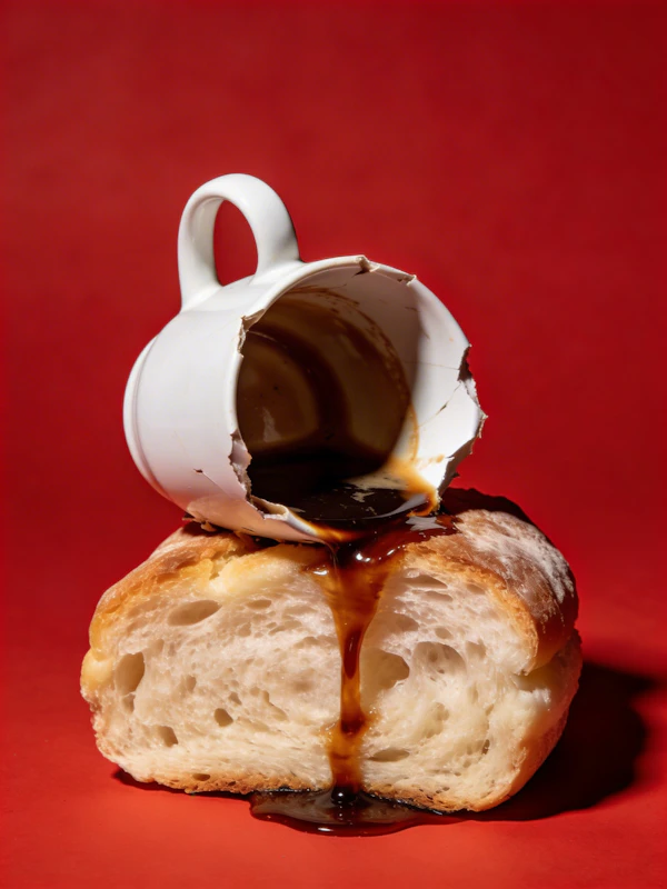 Cup and Bread Still Life