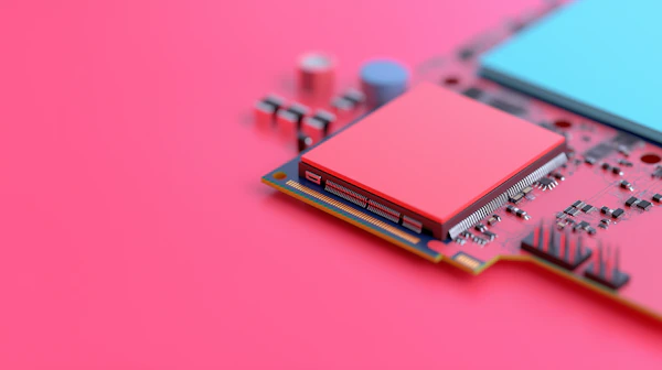 Close-up of Computer Circuit Board