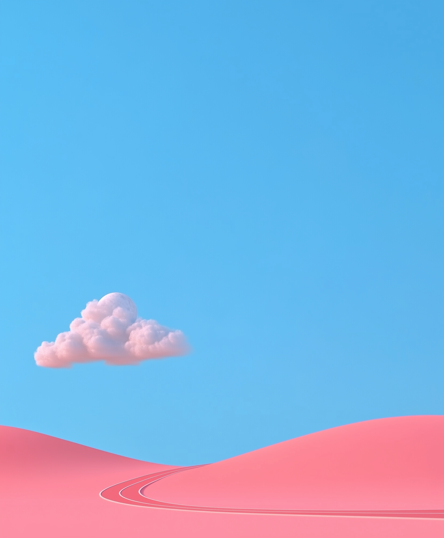 Surreal Pastel Landscape