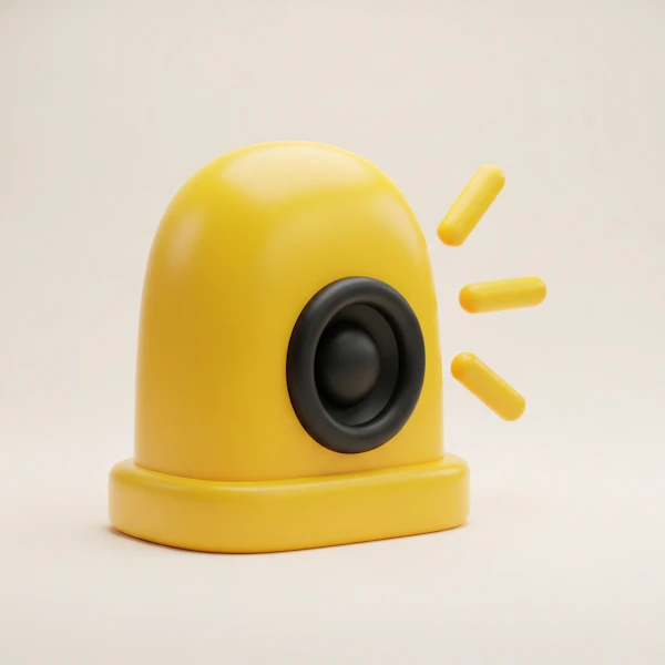 Stylized Yellow Siren