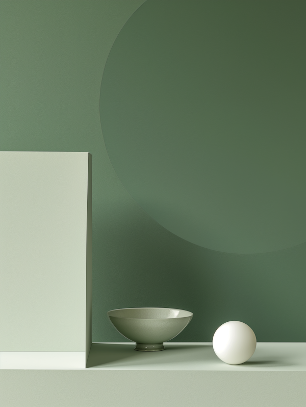 Minimalist Green Composition